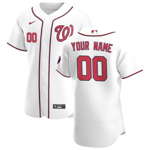 Washington Nationals Custom Mens Nike White Home 2020 Authentic Player MLB Jersey Washington Nationals Custom Mens Nike White Home 2020 Authentic Player MLB Jersey