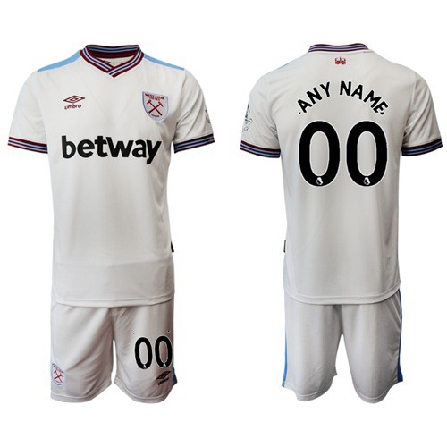 West Ham United Personalized Away Soccer Club Jersey West Ham United Personalized Away Soccer Club Jersey