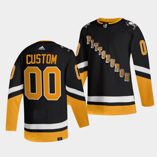 Adidas Penguins Custom Mens 2021-22 Alternate Authentic NHL Jersey – Black Adidas Penguins Custom Mens 2021-22 Alternate Authentic NHL Jersey – Black