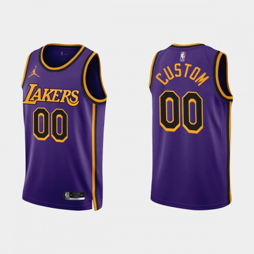 Los Angeles Lakers Custom Purple Mens Nike NBA 2022-23 Statement Edition Jersey Los Angeles Lakers Custom Purple Mens Nike NBA 2022-23 Statement Edition Jersey