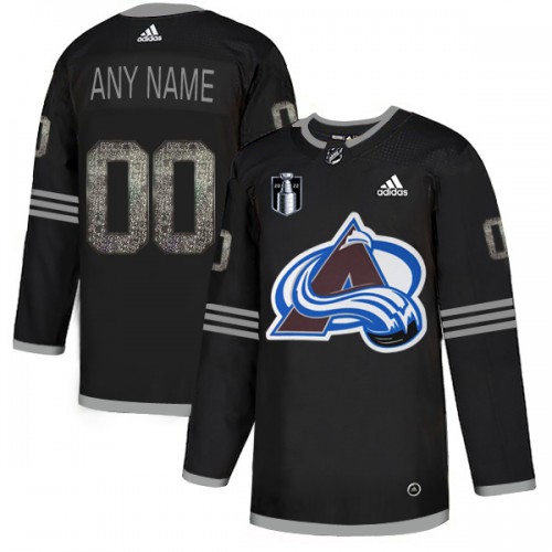 Mens Adidas 2022 Stanley Cup Final Avalanche Personalized Authentic Black Classic NHL Jersey Mens Adidas 2022 Stanley Cup Final Avalanche Personalized Authentic Black Classic NHL Jersey