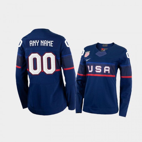 U.S. Mens Hockey Custom Nike Womens Beijing 2022 Winter Olympics Away Jersey – Navy U.S. Mens Hockey Custom Nike Womens Beijing 2022 Winter Olympics Away Jersey – Navy