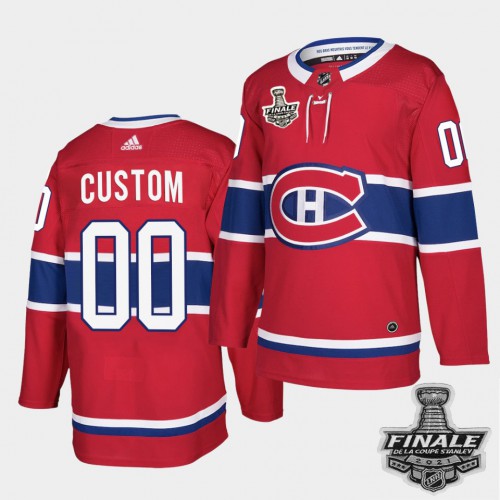 Adidas Canadiens Custom Red Home Authentic 2021 NHL Stanley Cup Final Patch Jersey Adidas Canadiens Custom Red Home Authentic 2021 NHL Stanley Cup Final Patch Jersey