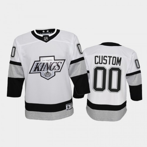 Adidas Kings Custom Youth 2021-22 Alternate Game NHL Jersey – White Adidas Kings Custom Youth 2021-22 Alternate Game NHL Jersey – White