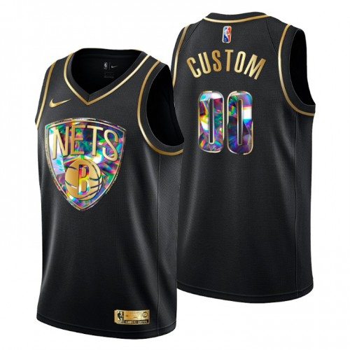 Brooklyn Nets Custom Mens Golden Edition Diamond Logo 2021/22 Swingman Jersey – Black Brooklyn Nets Custom Mens Golden Edition Diamond Logo 2021/22 Swingman Jersey – Black