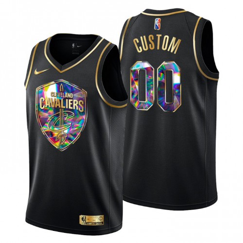 Cleveland Cavaliers Custom Mens Golden Edition Diamond Logo 2021/22 Swingman Jersey – Black Cleveland Cavaliers Custom Mens Golden Edition Diamond Logo 2021/22 Swingman Jersey – Black