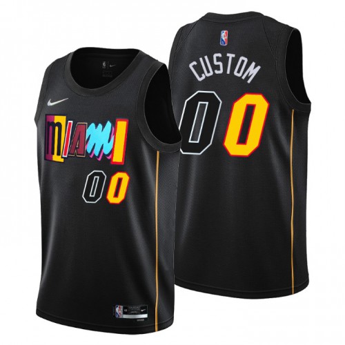 Miami Heat Custom Mens Nike Black 2021/22 Swingman NBA Jersey – City Edition Miami Heat Custom Mens Nike Black 2021/22 Swingman NBA Jersey – City Edition