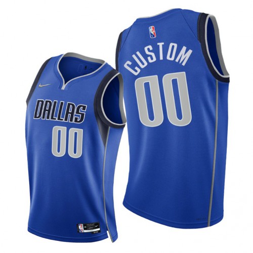 Nike Mavericks Custom Mens 2021-22 75th Diamond Anniversary NBA Jersey Blue Nike Mavericks Custom Mens 2021-22 75th Diamond Anniversary NBA Jersey Blue