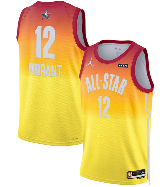 Mens 2023 All-Star #12 Ja Morant Orange Game Swingman Stitched Basketball Jersey Mens 2023 All-Star #12 Ja Morant Orange Game Swingman Stitched Basketball Jersey