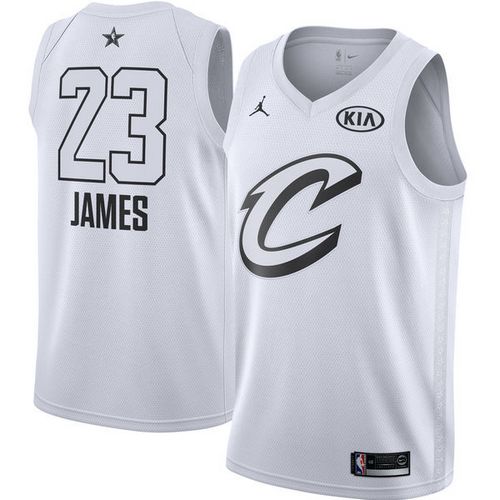 Nike Cavaliers #23 LeBron James White NBA Jordan Swingman 2018 All-Star Game Jersey Nike Cavaliers #23 LeBron James White NBA Jordan Swingman 2018 All-Star Game Jersey