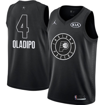 Nike Pacers #4 Victor Oladipo Black NBA Jordan Swingman 2018 All-Star Game Jersey Nike Pacers #4 Victor Oladipo Black NBA Jordan Swingman 2018 All-Star Game Jersey