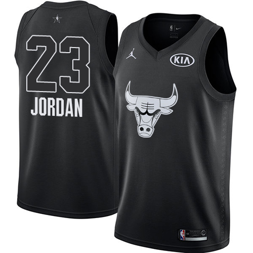 Nike Bulls #23 Michael Jordan Black NBA Jordan Swingman 2018 All-Star Game Jersey Nike Bulls #23 Michael Jordan Black NBA Jordan Swingman 2018 All-Star Game Jersey