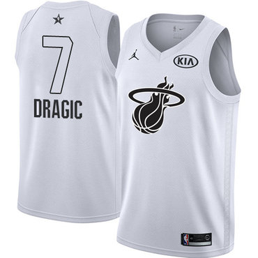 Nike Heat #7 Goran Dragic White NBA Jordan Swingman 2018 All-Star Game Jersey Nike Heat #7 Goran Dragic White NBA Jordan Swingman 2018 All-Star Game Jersey