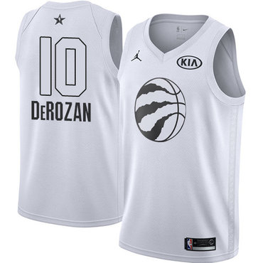 Nike Raptors #10 DeMar DeRozan White NBA Jordan Swingman 2018 All-Star Game Jersey Nike Raptors #10 DeMar DeRozan White NBA Jordan Swingman 2018 All-Star Game Jersey
