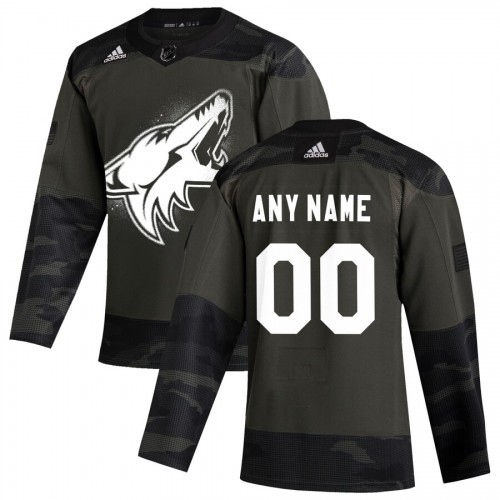 Arizona Coyotes Adidas 2019 Veterans Day Authentic Custom Practice NHL Jersey Camo Arizona Coyotes Adidas 2019 Veterans Day Authentic Custom Practice NHL Jersey Camo