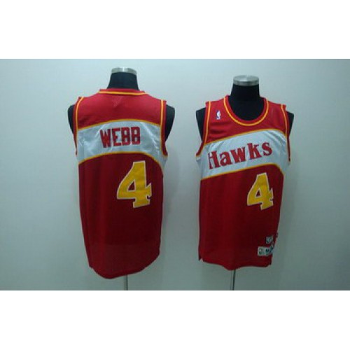 Atlanta Hawks 4 WEBB red SWINGMAN jerseys Cheap Atlanta Hawks 4 WEBB red SWINGMAN jerseys Cheap