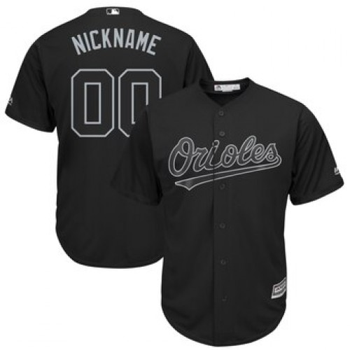 Baltimore Orioles Majestic 2019 Players Weekend Cool Base Roster Custom Jersey Black Baltimore Orioles Majestic 2019 Players Weekend Cool Base Roster Custom Jersey Black