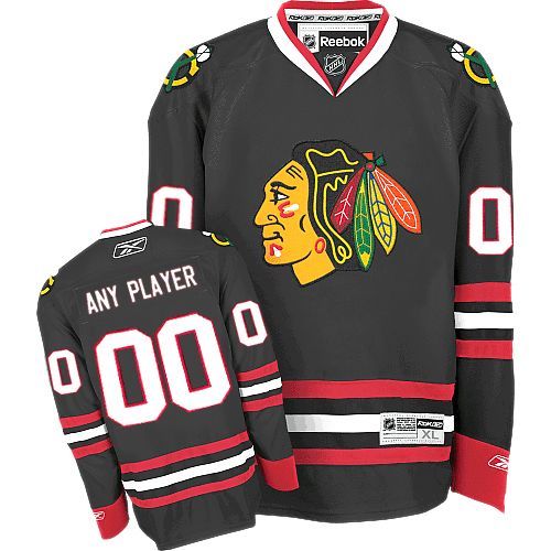 Blackhawks New Third Personalized Authentic Black NHL Jersey (S-3XL) Blackhawks New Third Personalized Authentic Black NHL Jersey (S-3XL)