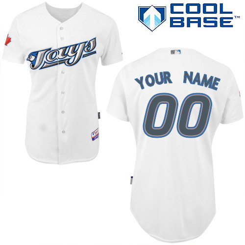 Blue Jays Authentic White Cool Base MLB Jersey (S-3XL) Blue Jays Authentic White Cool Base MLB Jersey (S-3XL)