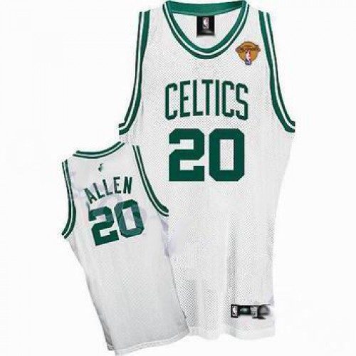 Boston Celtics 20 Ray Allen White Jersey with 2010 Finals Jersey Cheap Boston Celtics 20 Ray Allen White Jersey with 2010 Finals Jersey Cheap