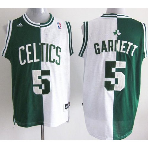 Boston Celtics 5 Kevin Garnett White Green Split Swingman NBA Jerseys Cheap Boston Celtics 5 Kevin Garnett White Green Split Swingman NBA Jerseys Cheap