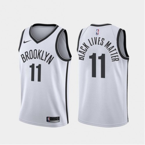 Brooklyn Nets #11 Kyrie Irving BLM 2020 Jersey White Brooklyn Nets #11 Kyrie Irving BLM 2020 Jersey White