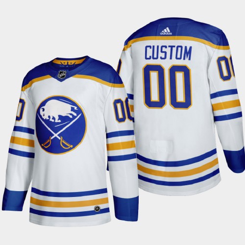 Buffalo Sabres Custom Mens Adidas 2020-21 Away Authentic Player Stitched NHL Jersey White Buffalo Sabres Custom Mens Adidas 2020-21 Away Authentic Player Stitched NHL Jersey White