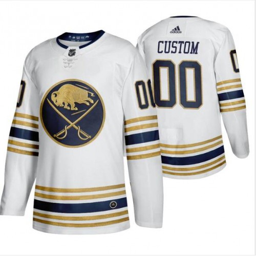 Buffalo Sabres Custom White 50th Anniversary Third 2019-20 Jersey Buffalo Sabres Custom White 50th Anniversary Third 2019-20 Jersey