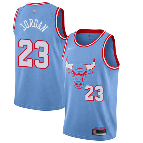 Bulls #23 Michael Jordan Blue Basketball Swingman City Edition 2019/20 Jersey Bulls #23 Michael Jordan Blue Basketball Swingman City Edition 2019/20 Jersey