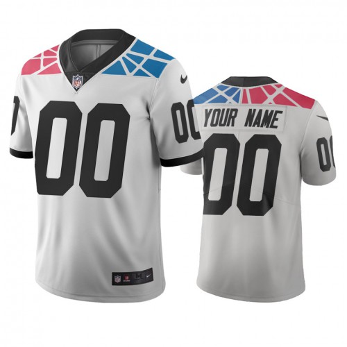 Carolina Panthers Custom White Vapor Limited City Edition NFL Jersey Carolina Panthers Custom White Vapor Limited City Edition NFL Jersey