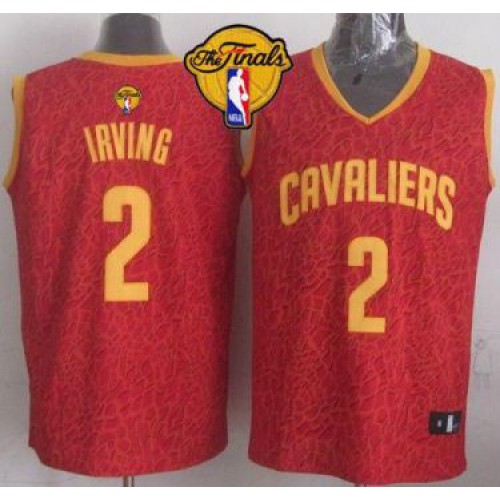 Cavaliers #2 Kyrie Irving Red Crazy Light The Finals Patch Stitched NBA Jersey Cavaliers #2 Kyrie Irving Red Crazy Light The Finals Patch Stitched NBA Jersey