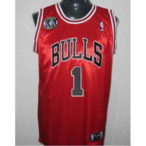 Chicago Bulls 1 Derek Rose Red 20th Jersey Cheap Chicago Bulls 1 Derek Rose Red 20th Jersey Cheap