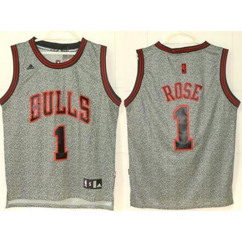 Chicago Bulls 1 Derrick Rose Grey Static Fashion Swingman NBA Jersey Cheap Chicago Bulls 1 Derrick Rose Grey Static Fashion Swingman NBA Jersey Cheap