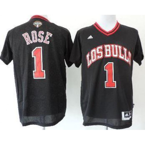 Chicago Bulls 1 Derrick Rose 2014 Latin Nights Black Swingman NBA Jerseys Cheap Chicago Bulls 1 Derrick Rose 2014 Latin Nights Black Swingman NBA Jerseys Cheap