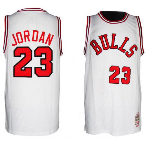 Chicago Bulls 23 Michael Jordan 1984-1985 Hardwood Classics White NBA Jersey Cheap Chicago Bulls 23 Michael Jordan 1984-1985 Hardwood Classics White NBA Jersey Cheap
