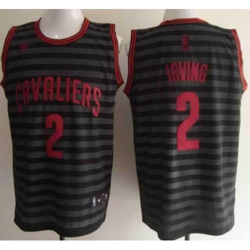 Cleveland Cavaliers 2 Kyrie Irving Grey Whith Black Strip Revolution 30 Swingman NBA Jerseys Cheap Cleveland Cavaliers 2 Kyrie Irving Grey Whith Black Strip Revolution 30 Swingman NBA Jerseys Cheap