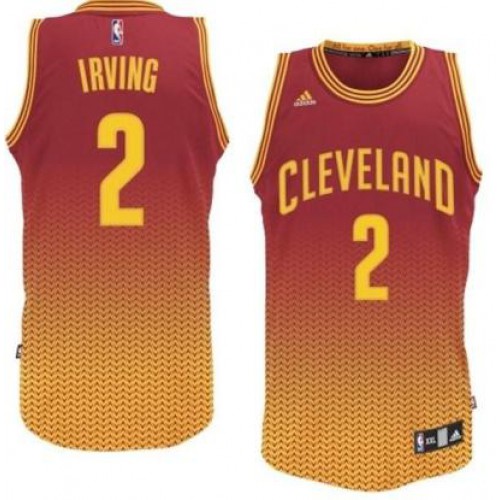 Cleveland Cavaliers 2 Kyrie Irving Red Yellow Drift Fashion NBA Jersey Cheap Cleveland Cavaliers 2 Kyrie Irving Red Yellow Drift Fashion NBA Jersey Cheap