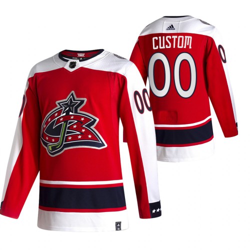 Columbus Blue Jackets Custom Red Mens Adidas 2020-21 Alternate Authentic Player NHL Jersey Columbus Blue Jackets Custom Red Mens Adidas 2020-21 Alternate Authentic Player NHL Jersey
