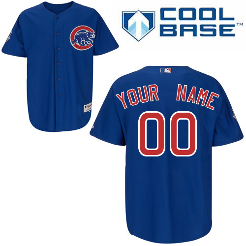 Cubs Personalized Authentic Blue MLB Jersey (S-3XL) Cubs Personalized Authentic Blue MLB Jersey (S-3XL)