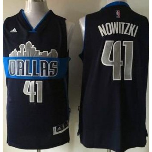 Dallas Mavericks #41 Dirk Nowitzki Navy Blue The City Stitched NBA Jersey Dallas Mavericks #41 Dirk Nowitzki Navy Blue The City Stitched NBA Jersey