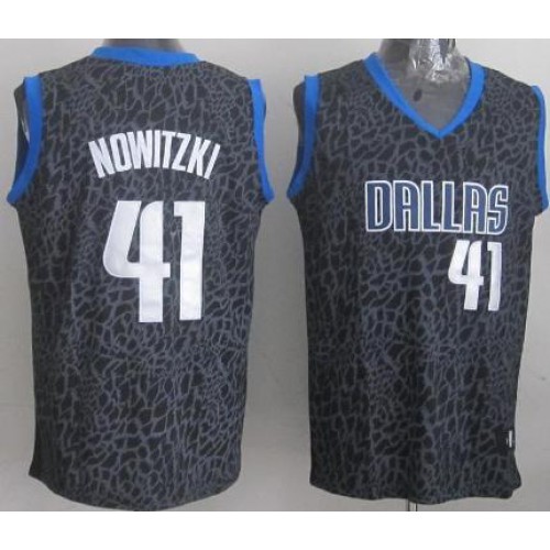 Dallas Mavericks 41 Dirk Nowitzki Black Leopard Grain NBA Jersey Cheap Dallas Mavericks 41 Dirk Nowitzki Black Leopard Grain NBA Jersey Cheap