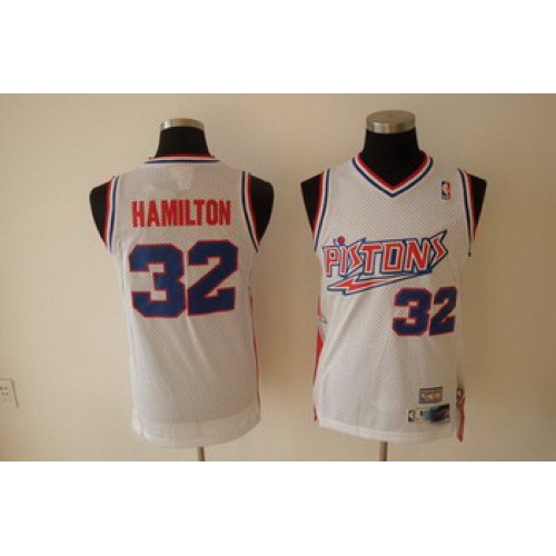 Detroit Pistons 32 HAMILTON white SWINGMAN jerseys Cheap Detroit Pistons 32 HAMILTON white SWINGMAN jerseys Cheap