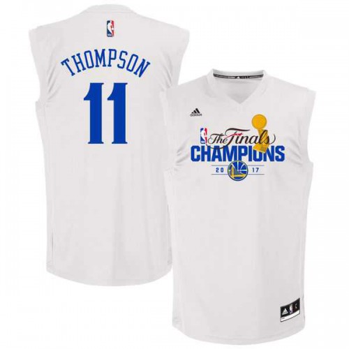Golden State Warriors #11 Klay Thompson White 2017 NBA Champions Jersey Golden State Warriors #11 Klay Thompson White 2017 NBA Champions Jersey