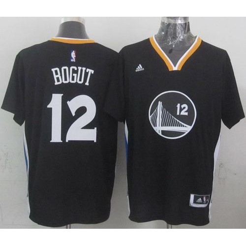 Golden State Warriors #12 Andrew Bogut Black New Alternate Stitched NBA Jersey Golden State Warriors #12 Andrew Bogut Black New Alternate Stitched NBA Jersey