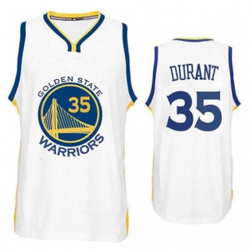 Golden State Warriors #35 Kevin Durant Mens White Jersey Golden State Warriors #35 Kevin Durant Mens White Jersey
