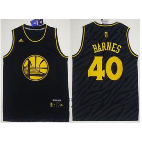 Golden State Warriors #40 Harrison Barnes Black Precious Metals Fashion Stitched NBA Jersey Golden State Warriors #40 Harrison Barnes Black Precious Metals Fashion Stitched NBA Jersey