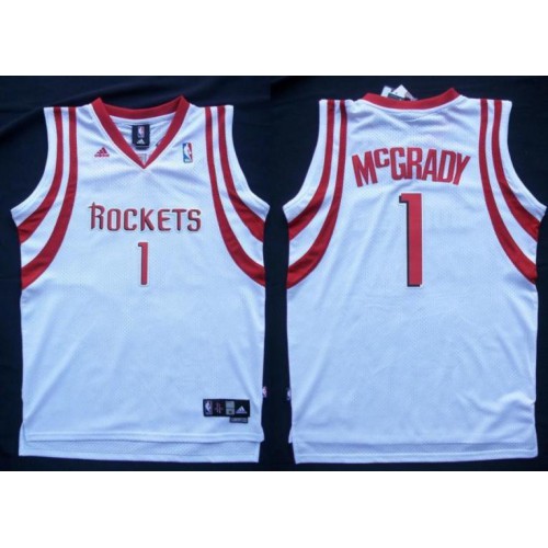 Houston Rockets 1 Tracy McGrady Revolution 30 Swingman White NBA Jersey Cheap Houston Rockets 1 Tracy McGrady Revolution 30 Swingman White NBA Jersey Cheap