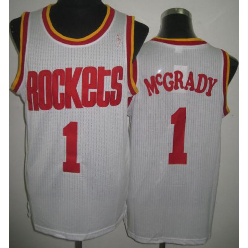 Houston Rockets 1 Tracy McGrady White Throwback Revolution 30 NBA Basketball Jerseys Cheap Houston Rockets 1 Tracy McGrady White Throwback Revolution 30 NBA Basketball Jerseys Cheap