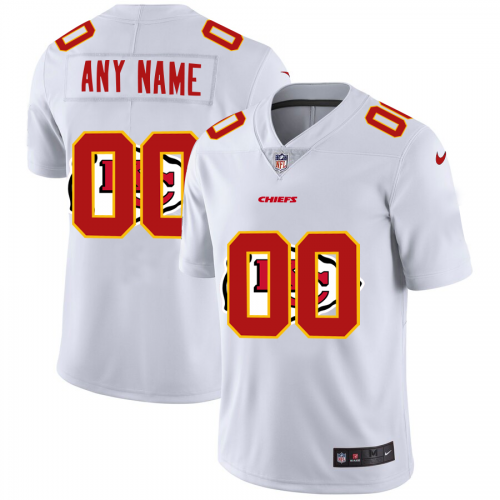 Kansas City Chiefs Custom White Mens Nike Team Logo Dual Overlap Limited NFL Jersey Kansas City Chiefs Custom White Mens Nike Team Logo Dual Overlap Limited NFL Jersey