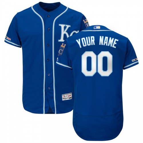 Kansas City Royals Majestic Alternate Authentic Collection Flex Base Custom Jersey Royal Kansas City Royals Majestic Alternate Authentic Collection Flex Base Custom Jersey Royal